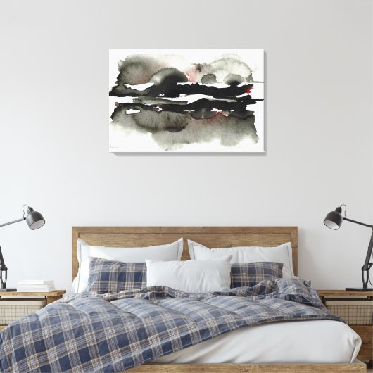 Nachtreflexion Leinwanddruck (Insitu (Schlafzimmer))