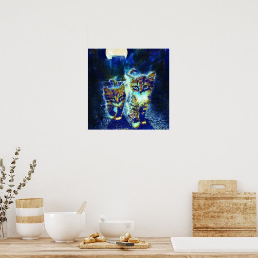 Nachtreisende Poster (Küche)