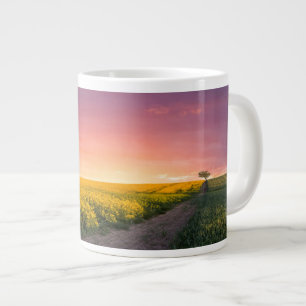 Nachtrosa Himmel Jumbo-Tasse