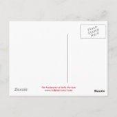 Nachtruhe Rose Postkarte (Rückseite)