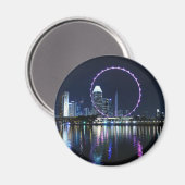 Nachtrutsche in Singapur Magnet (Vorderseite/Rückseite)