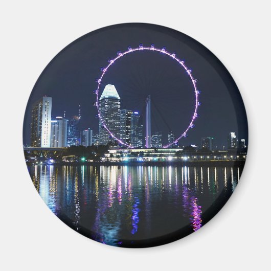 Nachtrutsche in Singapur Magnet (Vorne)