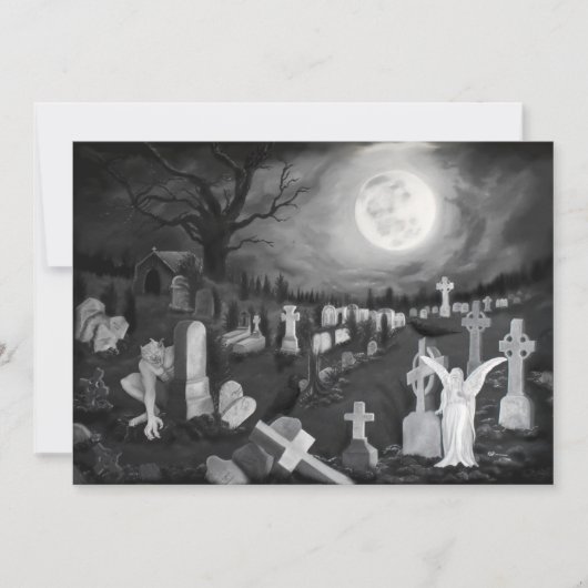 Nachts am Friedhof - Engel mit dem Teufel (Vorderseite)