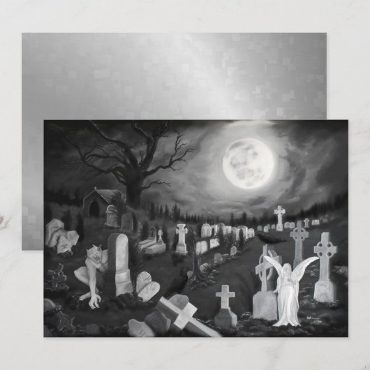 Nachts am Friedhof - Engel mit dem Teufel (Vorne/Hinten)