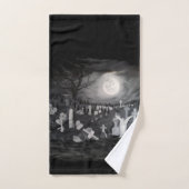 Nachts am Friedhof - Engel mit dem Teufel Badhandtuch Set (Handtuch)