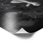 Nachts am Friedhof - Engel mit dem Teufel Fotodruck (Ecke)