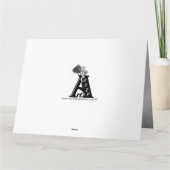 Nachts am Friedhof - Engel mit dem Teufel Karte (Rückseite)