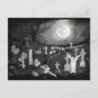 Nachts am Friedhof - Engel mit dem Teufel