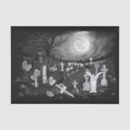 Nachts am Friedhof - Engel mit dem Teufel Seidenpapier