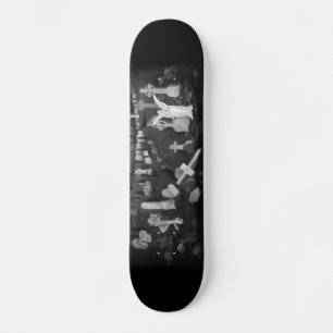 Nachts am Friedhof - Engel mit dem Teufel Skateboard
