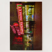 Nachts am Seattle Public Market Puzzle (Vertikal)