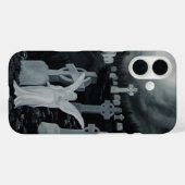 Nachts auf dem Friedhof - Engel mit Crow Case-Mate iPhone Hülle (Rückseite (Horizontal))
