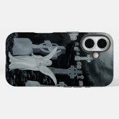 Nachts auf dem Friedhof - Engel mit Crow Case-Mate iPhone Hülle (Rückseite (Horizontal))