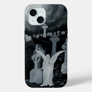 Nachts auf dem Friedhof - Engel mit Crow Case-Mate iPhone Hülle