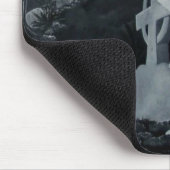 Nachts auf dem Friedhof - Engel Mousepad (Ecke)