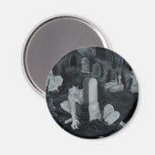 Nachts auf dem Friedhof - Teufel Magnet (Vorderseite/Rückseite)