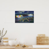 Nachts Aussicht auf das Oakes Garden Theater und Poster (Küche)