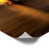 Nachts die Skyline von Miami, Florida Poster (Ecke)