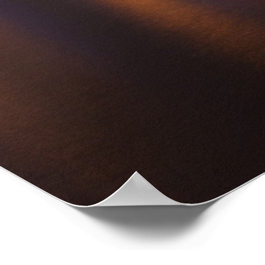 Nachts die Skyline von Miami - Poster (Ecke)