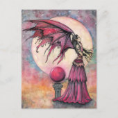 Nachts Fantasy Fairy Art von Molly Harrison Postkarte (Vorderseite)