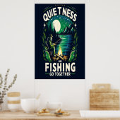 Nachts Fischen Ruhe Poster (Küche)