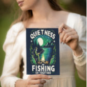 Nachts Fischen Ruhe Postkarte