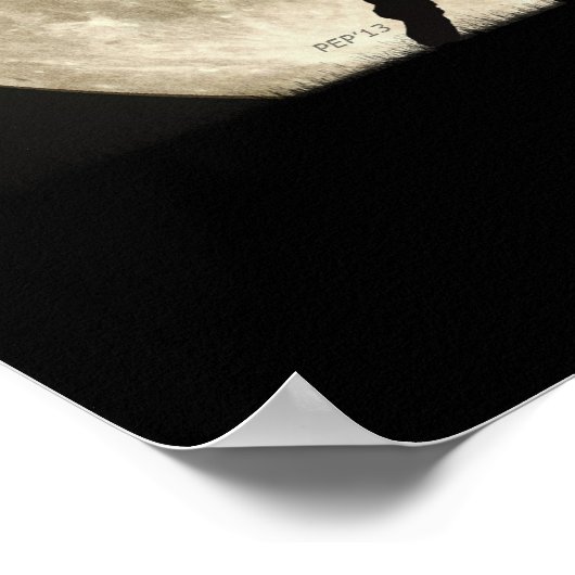 Nachts Golf Poster (Ecke)