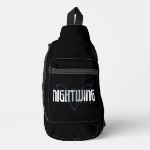 Nachts Hi-Tech-Name Graphic Crossbody Bag