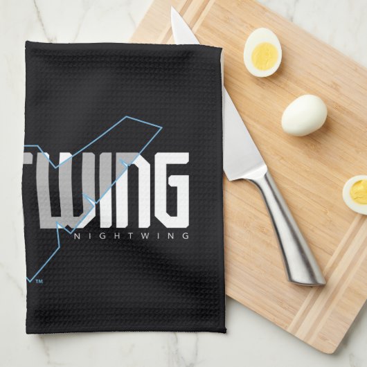 Nachts Hi-Tech-Name Graphic Geschirrtuch (Viertel Falte)