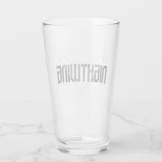 Nachts Hi-Tech-Name Graphic Glas (Rückseite)