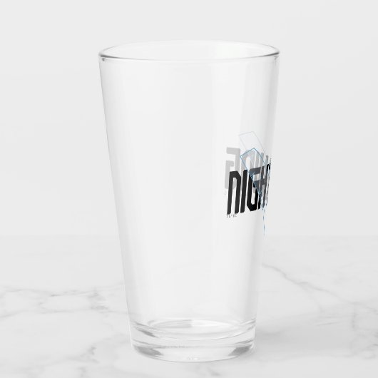 Nachts Hi-Tech-Name Graphic Glas (Rechts)