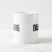 Nachts Hi-Tech-Name Graphic Jumbo-Tasse (Vorderseite)