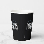 Nachts Hi-Tech-Name Graphic Pappbecher (Rechts)