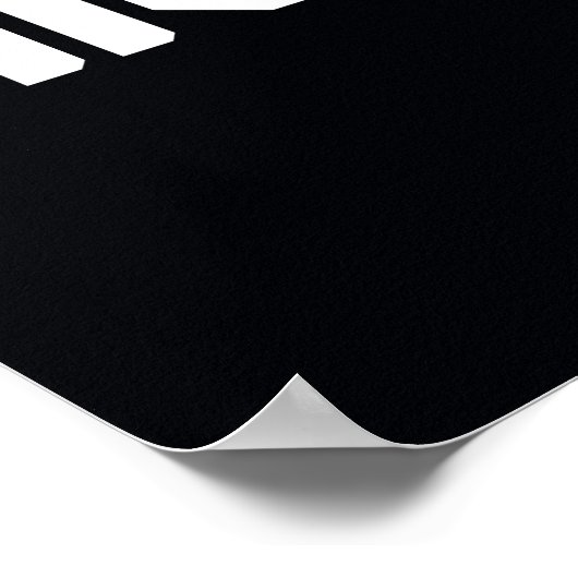 Nachts Hi-Tech-Name Graphic Poster (Ecke)