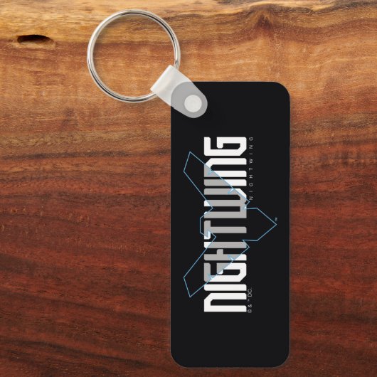 Nachts Hi-Tech-Name Graphic Schlüsselanhänger (Vorderseite)