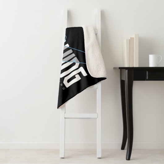 Nachts Hi-Tech-Name Graphic Sherpadecke (Beispiel)