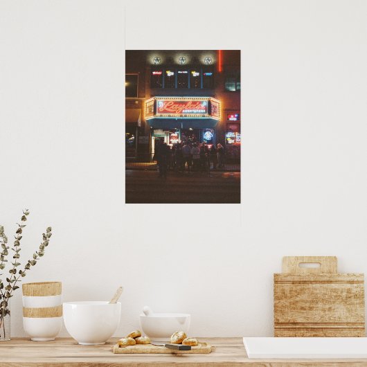 Nachts in Layla Poster (Küche)