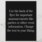 Nachts in Miami Skyline - Flyer (Hinten)