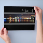 Nachts in Miami Skyline - Flyer (Hand)