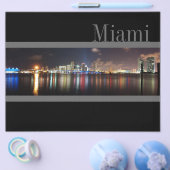 Nachts in Miami Skyline - Flyer (Einzeln)