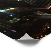 Nachts in Shanghai, China Poster (Ecke)