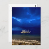 Nachts Jahreszeit. Poster Postkarte (Vorne/Hinten)