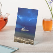 Nachts Jahreszeit. Poster Sockelschild (In SItu)