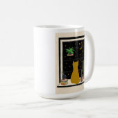 Nachts Kitty Kaffeetasse (VorderseiteRechts)