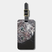 Nachts Lynx Gepäckanhänger (Vorderseite vertikal)