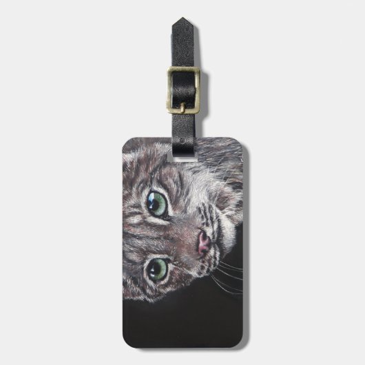 Nachts Lynx Gepäckanhänger (Vorderseite vertikal)