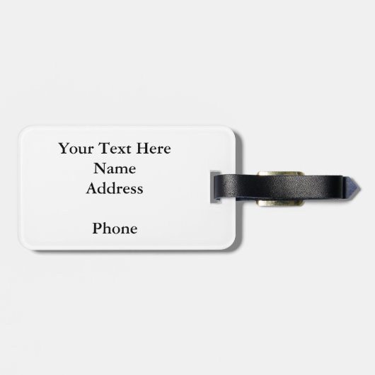 Nachts Lynx Gepäckanhänger (Rückseite horizontal)