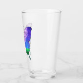 Nachts Mädchen in Schmetterlingsform Glas (Links)