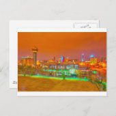 Nachts Postkarte (Vorne/Hinten)