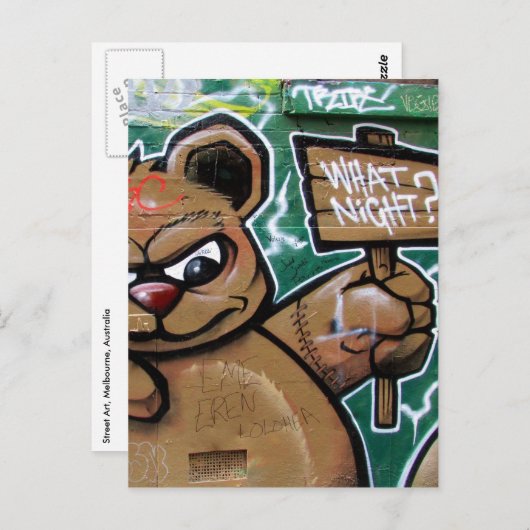 Nachts Postkarte (Vorne/Hinten)